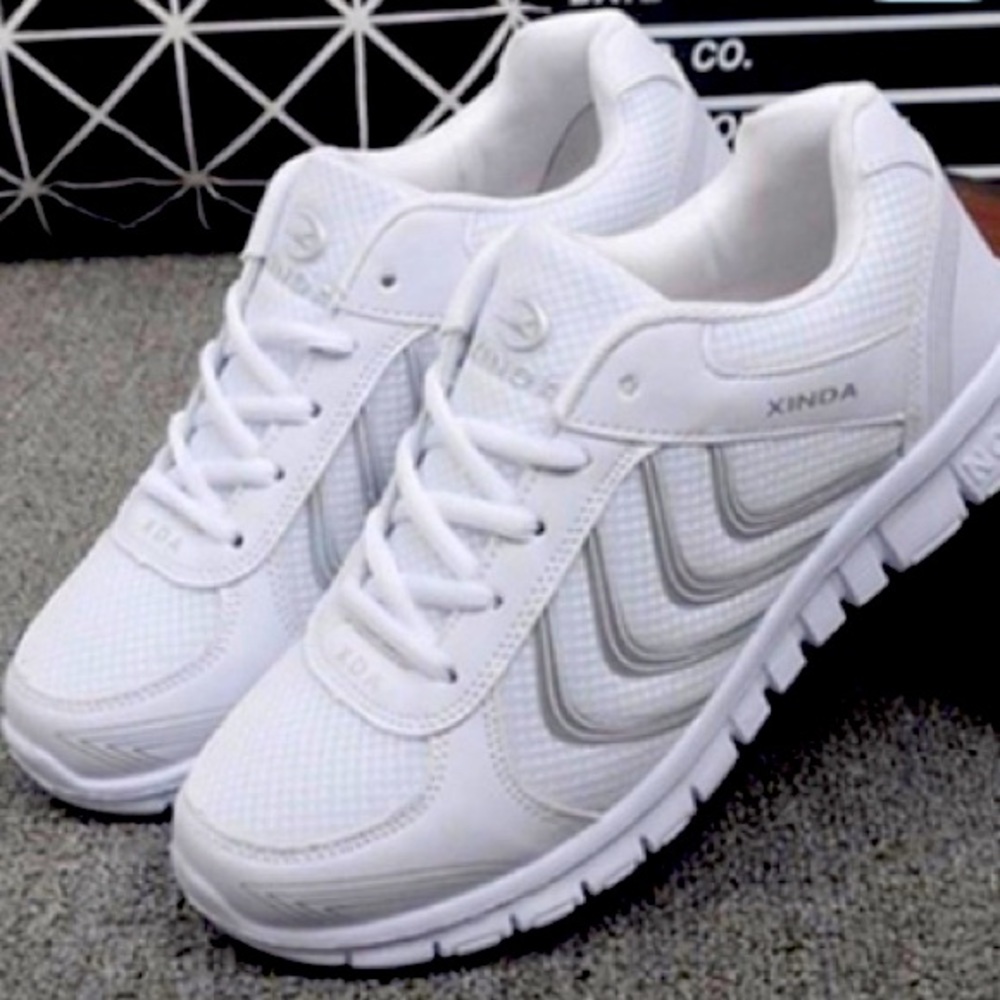 White shoes mesh